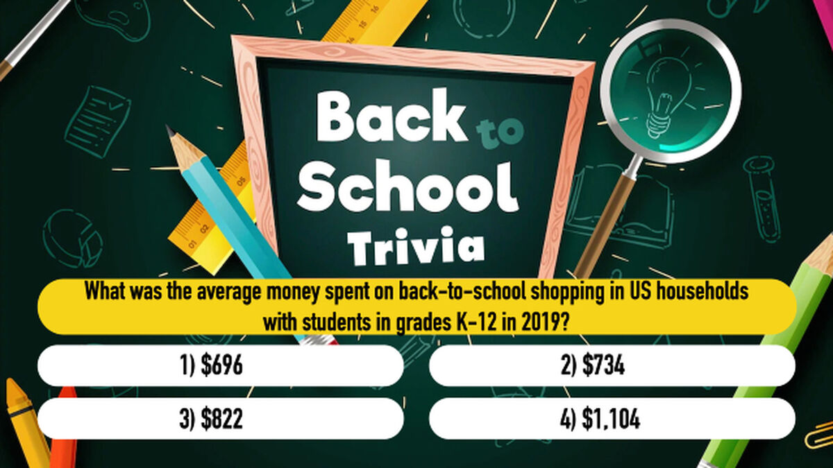 Back to School Trivia image number null